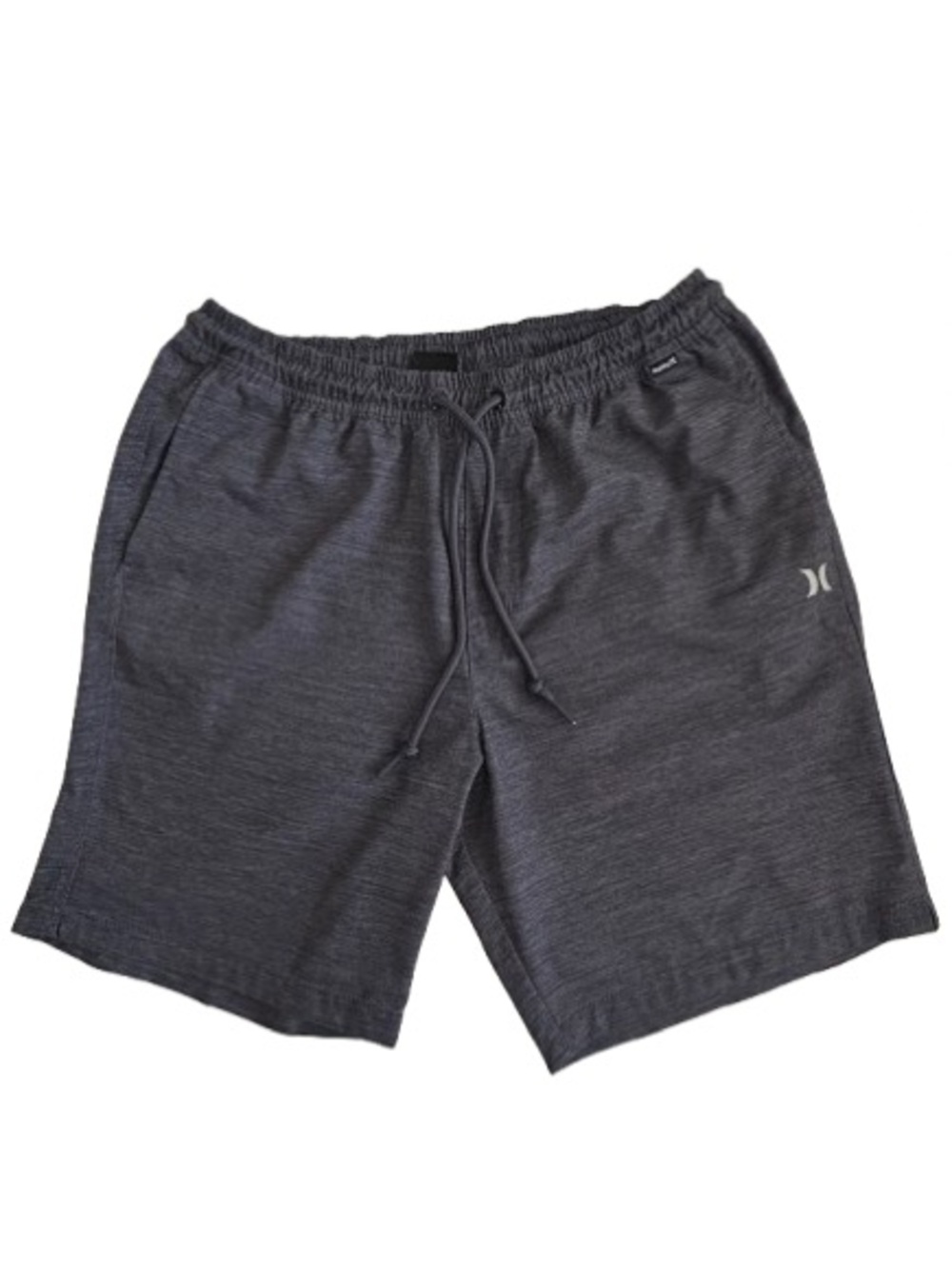 Hurley Men's Med Dark Gray Athletic Sporty Multipurpose Shorts With Drawstrings